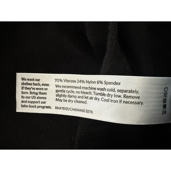 Eileen Fisher Womens Black Stretch Pull On Pants Classic Work Dress Comfy Medium - Picture 11 of 11